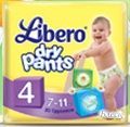 Подгузник-трусики Libero "4" DryPants Maxi (7-11кг) (20шт)